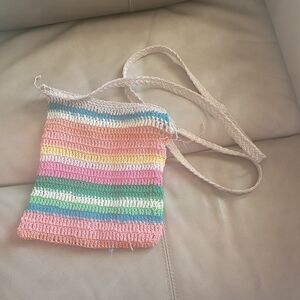 Multicolor Crochet Shoulder Bag